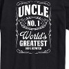 Men's - Instant Message - Uncle Worlds Greatest Short Sleeve Graphic T-Shirt - 2 of 4