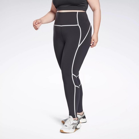 importere astronomi Mutton Reebok Lux High-waisted Colorblock Tights (plus Size) Womens Athletic  Leggings 4x Short Black : Target