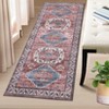 Vintage Runner Rug Boho Rugs Non Slip Runner Rug Stain Resistant Carpet Low Pile Soft Touch Floor Cover - 4 of 4