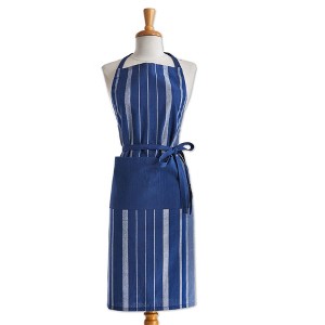 tag Lapis Stripe Cooking Baking Apron Cotton Machine Wash, One Size Fits Most, Large Pocket, Hang Tag, Slide Thru Tie - 1 of 1