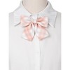 Elerevyo Women's Colorful Plaid Pretied Bow Ties with Elastic Band - 4 of 4