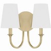 Crystorama Lighting Payton 2 - Light Sconce in  Vibrant Gold - 3 of 4