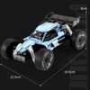 INFURNIC Toy Vehicles Spray Light RC Racer Remote Control Racing Car Thrilling Action Fun for Kids, Blue, 8.19"*4.1"*7.22" - 3 of 4