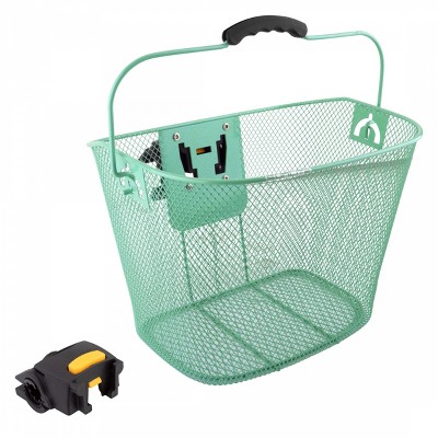 Panier Vélo Sunlite QR Avec Attache Rapide - Guidon 22,2/25,4 Mm - Maille Noire - NEUF