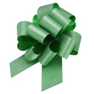 Unique Bargains Personalized Sparkly Gift Wrapping Large Pull Bows for Wedding Baskets 5 Pcs - 1 of 4