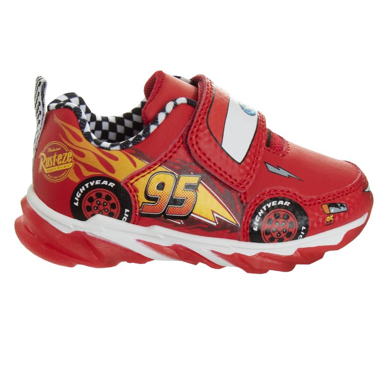 Disney Pixar Cars Lightning McQueen Light Up Sneakers. (Toddler/Little Kids), 2 of 7