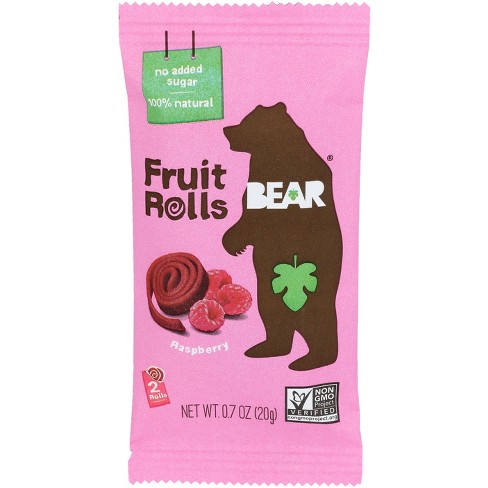 Bear Yoyos Real Fruit Rolls Raspberry - 0.7 oz - image 1 of 1