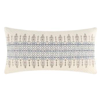 Aliza Blue Stripe Pillow -Levtex Home