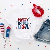 Simply Sage Market Women's Party In The USA Retro Short Sleeve Graphic Tee - 2 of 2