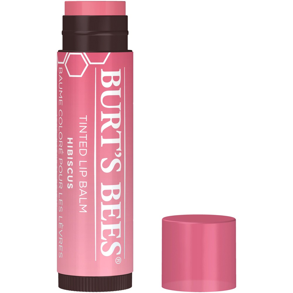 Photos - Lipstick & Lip Gloss Burts Bees Burt's Bees Tinted Lip Balm - Hibiscus Blister - 0.15oz 