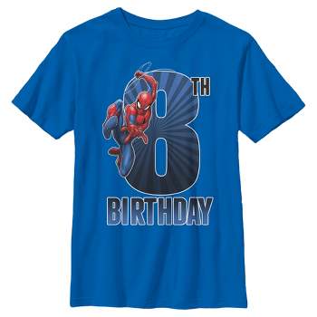 Boy's Marvel Spider-Man 8th Birthday T-Shirt