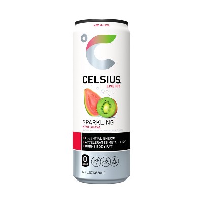 CELSIUS Sparkling Kiwi Guava Functional Energy Drink - 12 fl oz Single Can