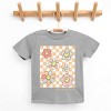 The Juniper Shop SmileyWorld Checkered Floral Distressed Youth Short Sleeve Tee - 3 of 4