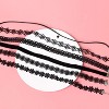 6 PCS Necklaces Black Velvet Choker Set Classic Gothic Tattoo Lace Chokers - 3 of 4