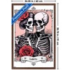 Trends International Tabz Jones - Skull and Roses Tarot Lovers Framed Wall Poster Prints - 3 of 4