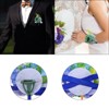 Unique Bargains Silk Wedding Artificial Rose Boutonniere and Wrist Corsage Set - 3 of 4