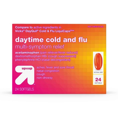 Daytime Cold Flu Relief Softgels 24ct Up Up Target