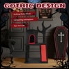 Angel Sar 42" Gothic Cat Tree with Spacious Condo Branch Shaped Scratching Post and Spider Toy Red Black Cat Tower for Indoor Cats - 4 of 4