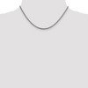 Black Bow Jewelry 2.25mm 14k White Gold Solid Franco Chain Necklace - 3 of 4