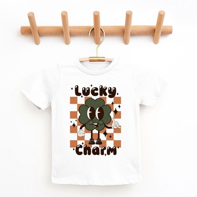 The Juniper Shop Lucky Charm Checkered Toddler Short Sleeve Tee