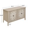 Modern Natural Sideboard Buffet Cabinet with 4 Doors, Decorative Dining Room Buffet Cabinet with Adjustable Shelves - Panipeachy - 4 of 4