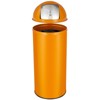 65L/17 Gallon Push Lid Stainless Steel Trash Can, Commercial Grade Tall Garbage Bin for Kitchen, Office, Restaurant (Orange) - 2 of 4