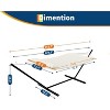 Hammocks 2 Person Hammock with Collapsible Steel Frame, Double Rope Hammock with Polyester Pad, 450lb Support, UV-Resistant - 4 of 4