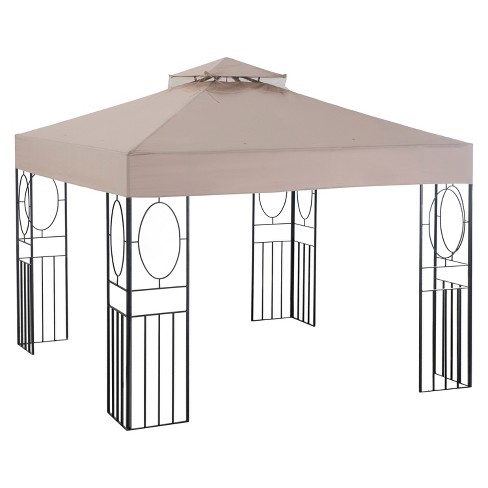 Easy Setup 10 X10 Gazebo Black Sunjoy Target