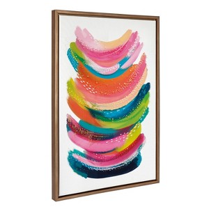 Kate and Laurel Sylvie Bright Abstract Framed Canvas by Jessi Raulet of Ettavee - 1 of 4