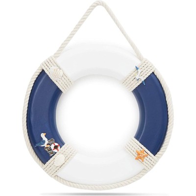 Juvale Life Preserver Ring Decoration, Nautical Wall Decor (11 x 11 In)