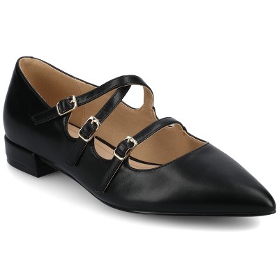Journee Women's Gretel Multistrap Ballet Pumps