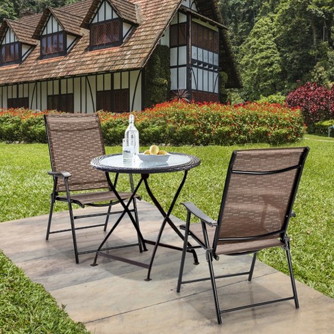 Target folding hot sale patio chairs