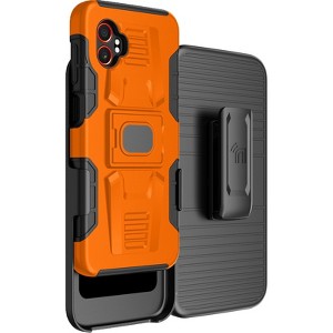 Nakedcellphone Combo for Samsung Galaxy XCover 7 Pro - Rugged Phone Case with Stand and Belt Clip Holster Holder - 1 of 4