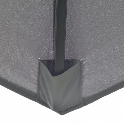 Dark Grey 9FT 3-Tier Patio Umbrella with Crank and Tilt