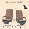TiramisuBest 400 lbs Big and Tall Office Chair, 160¡ã Recline, Coffee Polyester - 4 of 4