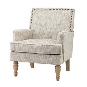 Asiab Upholstered Armchair with Nailhead Trim| Karat Home - 1 of 4