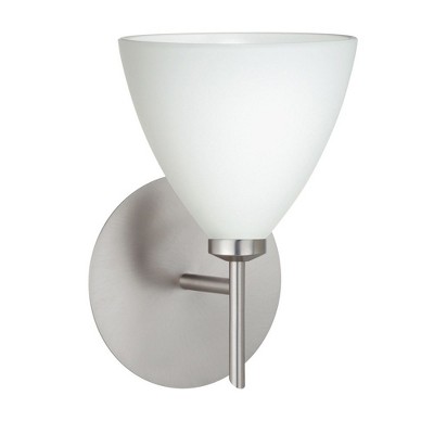 Besa Lighting Mia 1 - Light Wall Light in  Satin Nickel