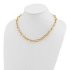 Chisel Stainless Steel Polished Yellow IP-Plated 9mm 17" Plus 2" Extension Open Link Necklace - 4 of 4