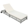 Syemin Patio Chaise Lounges, Outdoor Patio Daybed, Comfy Seat Cushion, Sofa Furniture, for Backyard, Swimming Pool, White, 76.4"*25.2"*41.3" - 4 of 4