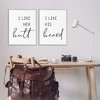 Stupell Industries Her Butt His Beard Funny Romantic, 24" x 30" - 2 of 4