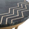 Coletta Marble Accent Table - ACC7201A - Dark Green/Brass - Safavieh - 4 of 4