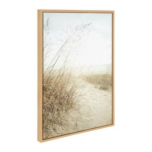 Sylvie Beach Grasses Framed Canvas by F2 Images - Kate & Laurel All Things Decor - 1 of 4