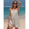EXLURA Women's Summer Casual Sleeveless Striped Rompers Loose Spaghetti Strap Overalls 2025 Jumpsuits Vacation Beach Outfits - 3 of 4