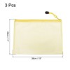 Unique Bargains PVC Waterproof Mesh Zipper Office Travel File Bags 3 Pcs - 2 of 4