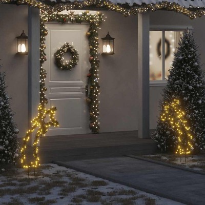 VidaXL Christmas Light Decoration with Spikes Meteor 115 LEDs 35 in.