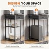 Mr Ironstone Computer Desk Small Home Office Bedroom Writing Study with Storage Space Fabric Side Bag Headphone Hook Metal Frame Adjustable - 2 of 4
