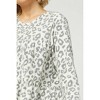 Women's Animal Print Tiered Top - entro - 4 of 4