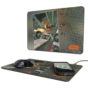 Star Wars Mech Vehicles Portrait 15-Watt Wireless Charger and Mouse Pad - 1 of 3