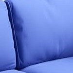 brown gradient four-line rattan + navy blue cushion