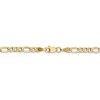 Black Bow Jewelry 3.5mm, 14k Yellow Gold, Hollow Figaro Chain Necklace - 4 of 4